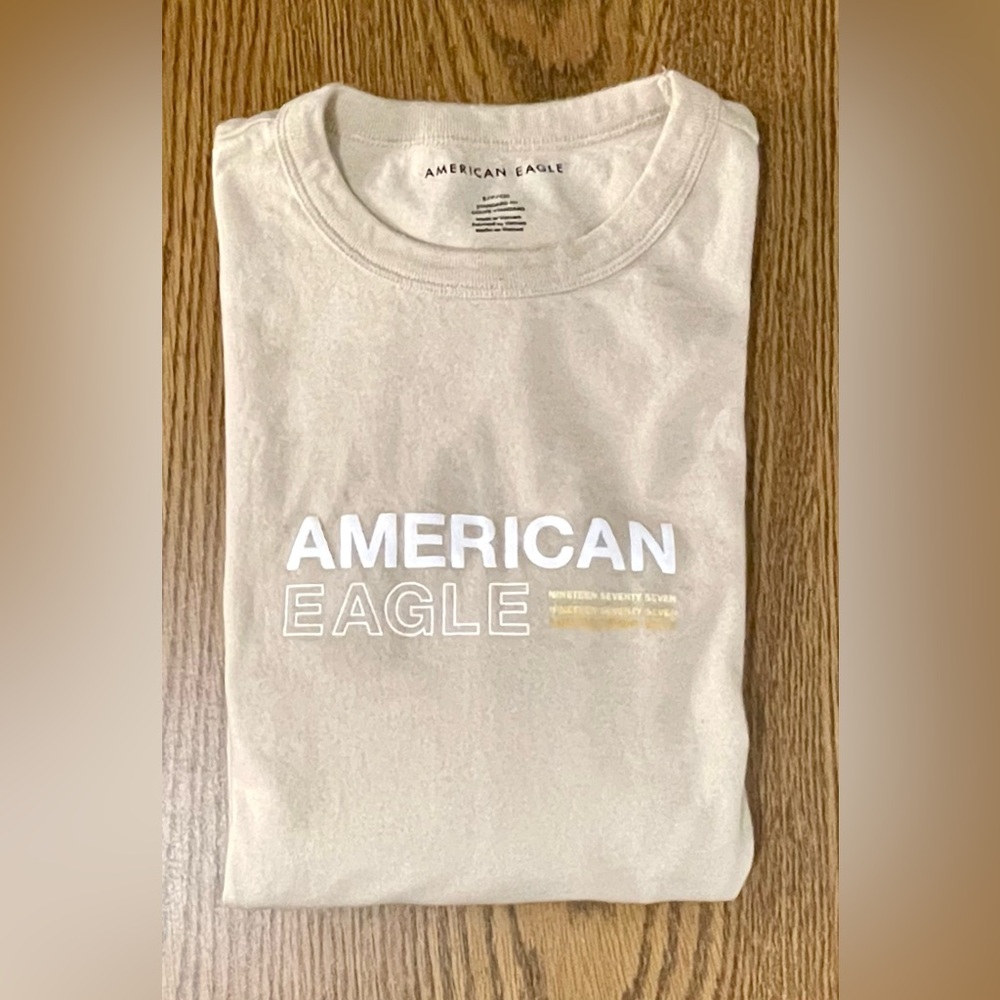 American Eagle Outfitters Men's Beige Tee